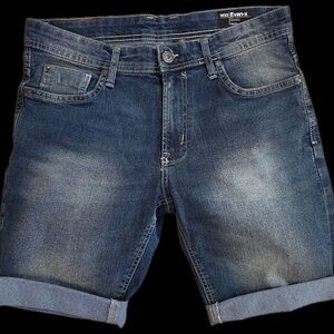 Buffalo David Bitton 32 x 10.5, Blue Jean Shorts. NWT M32 Hipster style